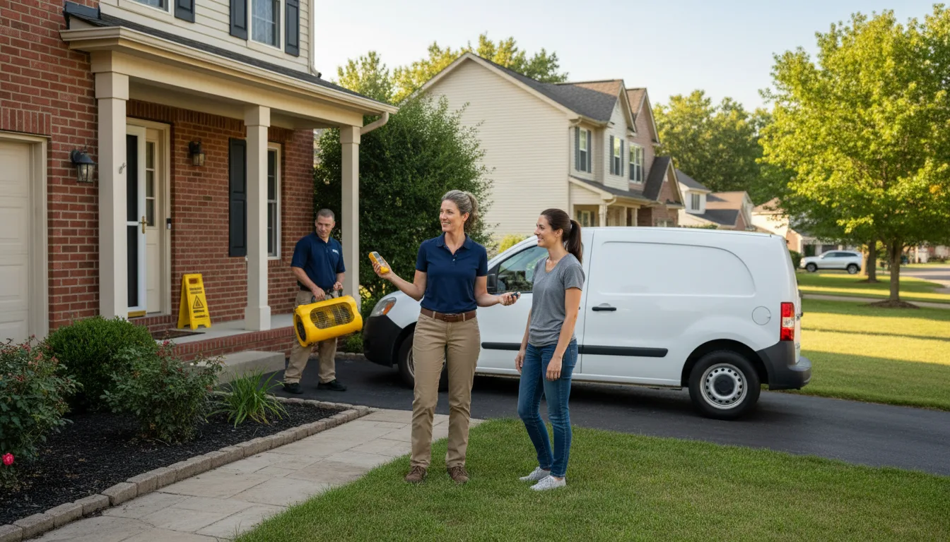 Residential water damage restoration in Shively, KY